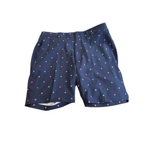 Men's Walter Hagen Waist 36 Navy Multi-color Pattern golf Shorts